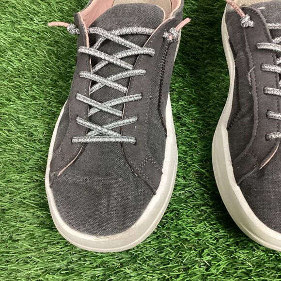 Hey Dude Karina "Jet Black" Canvas Ultralight Outsole 9 - Picture 4 of 12